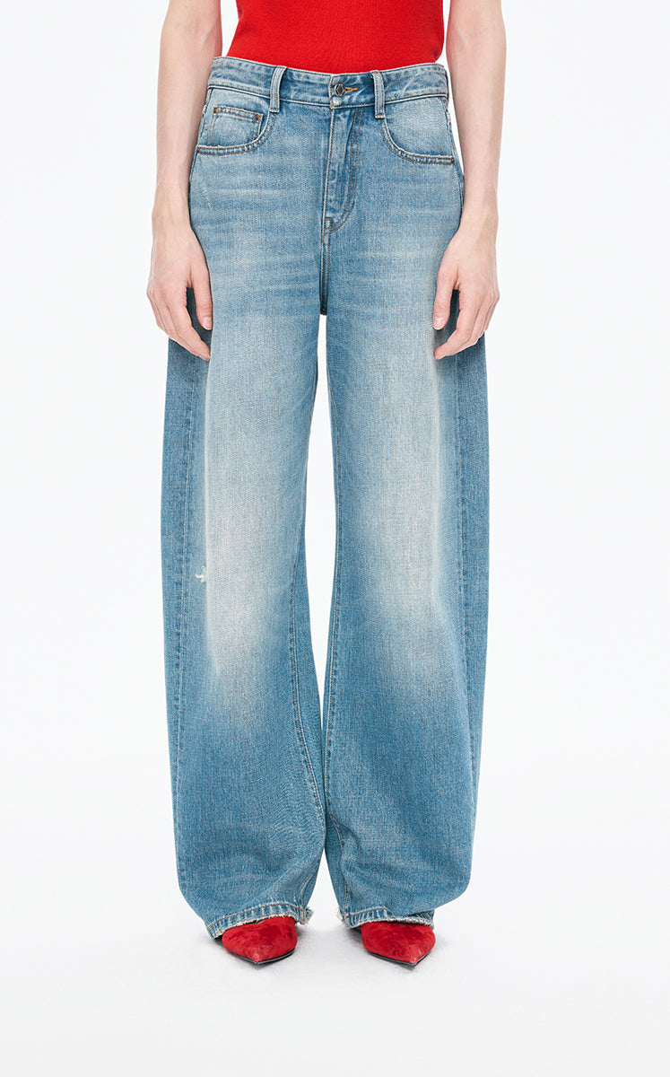 Pants /(ESG) JNBY Relaxed Banana Denim Trousers Blue
