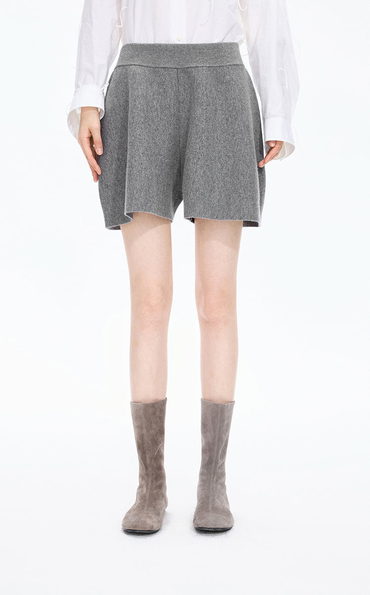 Shorts / JNBY A-Line Wool Cashmere Blend Shorts Grey