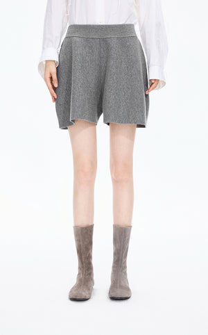 Shorts / JNBY A-Line Wool Cashmere Blend Shorts Grey