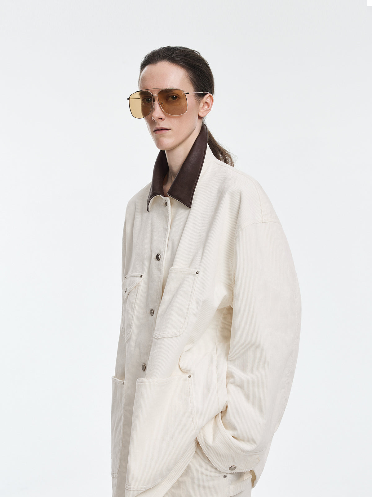 Jacket / JNBY Oversized Cotton Corduroy Long Jacket