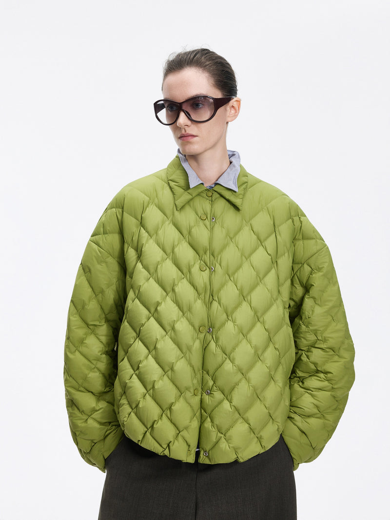 Jacket / JNBY Oversized Short Down Coat with 95% White Goose Down