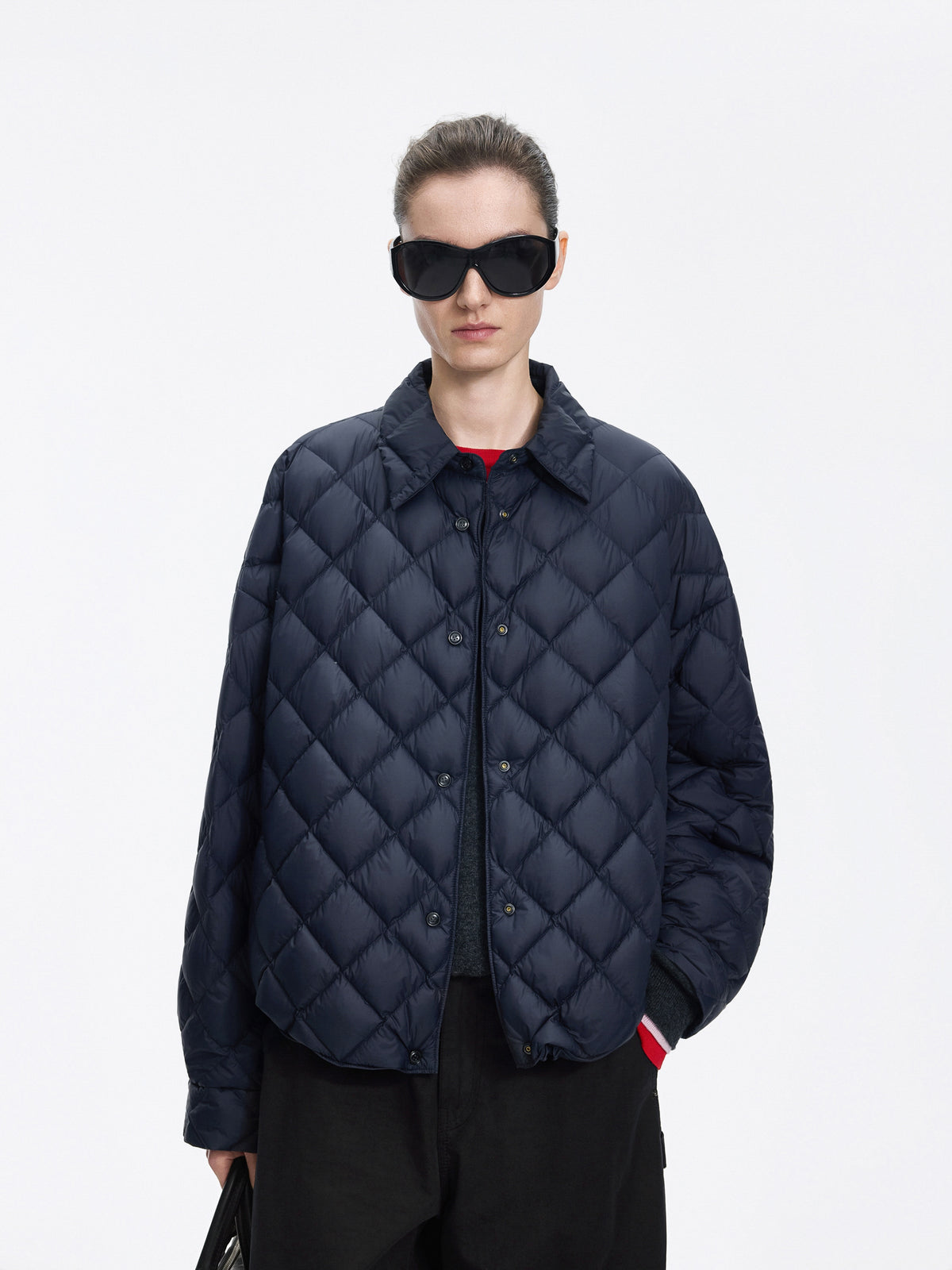 Jacket / JNBY Oversized Short Down Coat with 95% White Goose Down