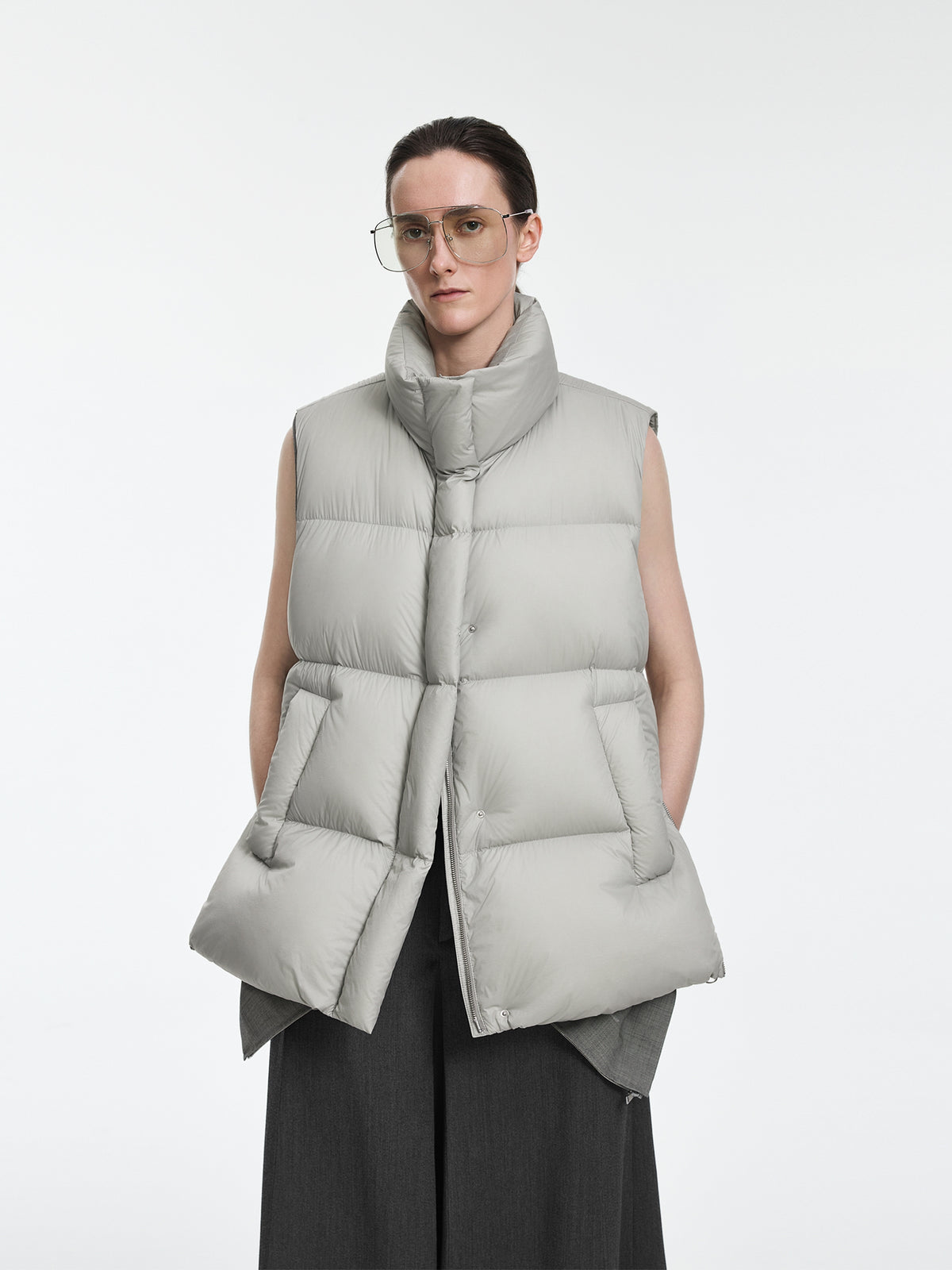 Vest / JNBY White Goose Down Nylon Vest