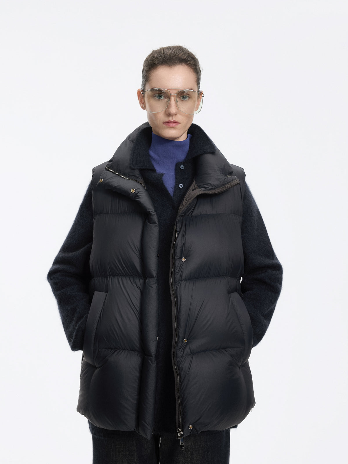 Vest / JNBY White Goose Down Nylon Vest