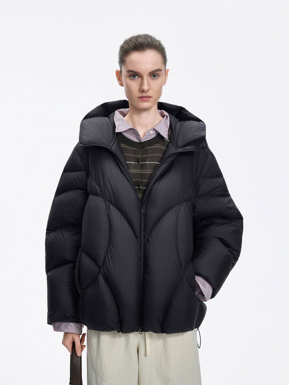Jacket / JNBY Oversized Hooded Down Puffer