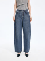Jeans / JNBY High-Waist Banana Cut Denim Trousers
