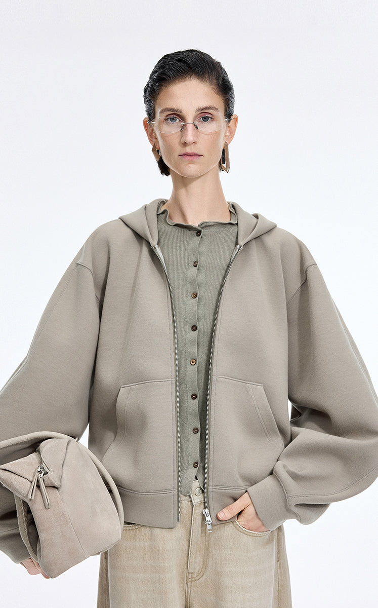 Sweatshirt / JNBY Lightweight Cotton Blend Hoodie