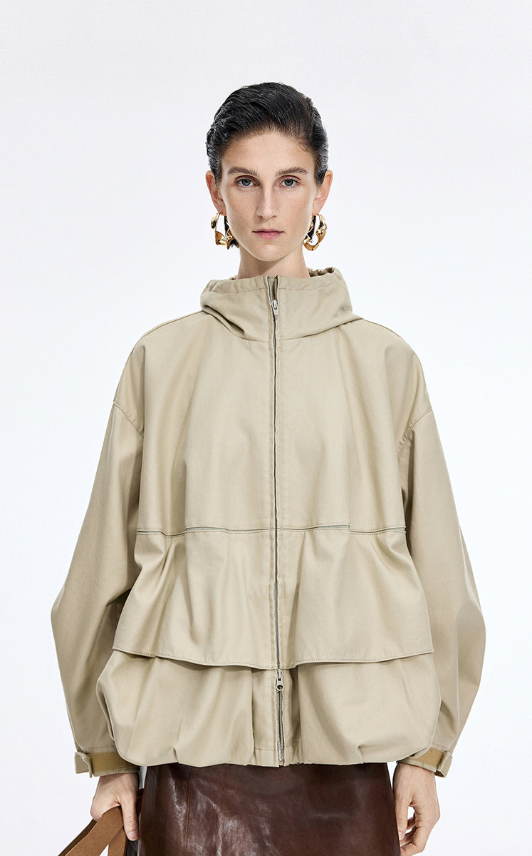 Jacket / JNBY Retro Oversized Fit Cotton Jacket