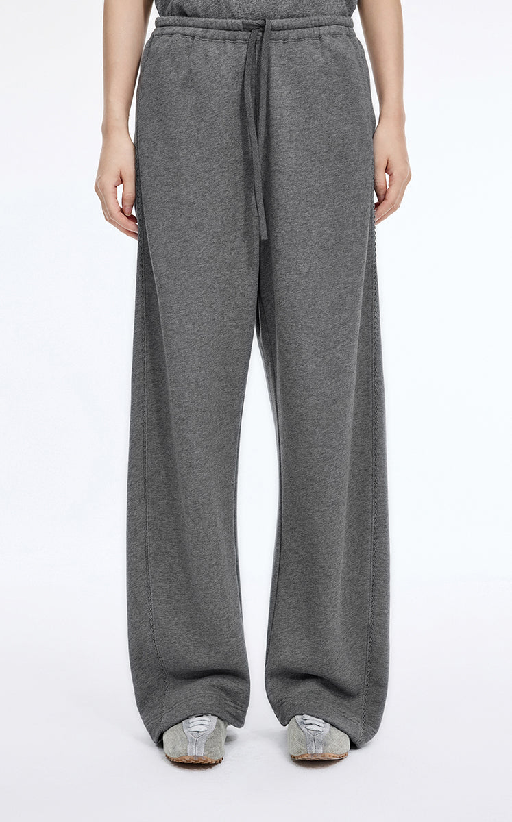 Pants / JNBY Cotton Banana Elastic Waist Pants Grey