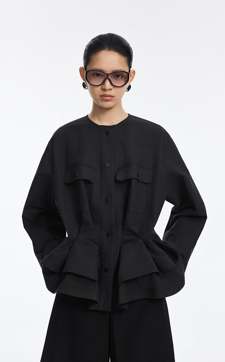Jacket / JNBY Cotton Double-Layer Relaxed Fit