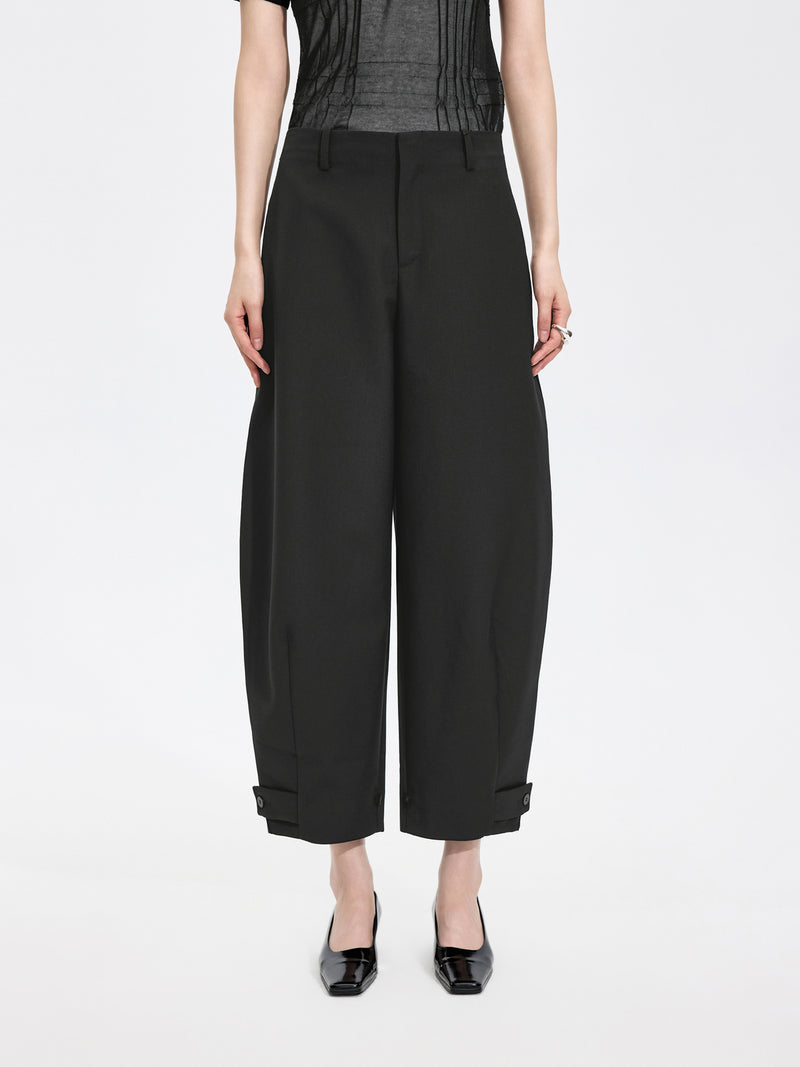 Pants / JNBY Merino Wool Blend Tapered Ankle Pants