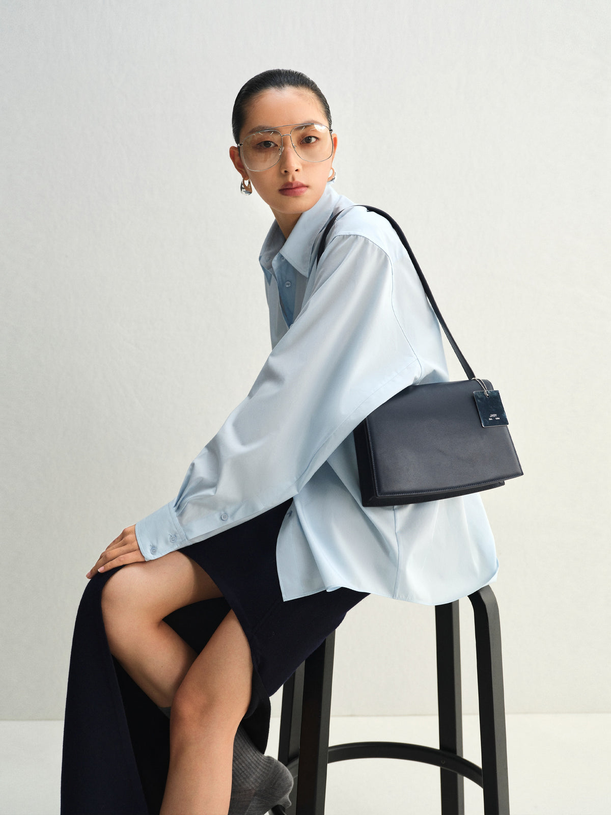 Shirt / JNBY x SAMUEL Oversized Cotton Poplin Long Sleeve Shirt