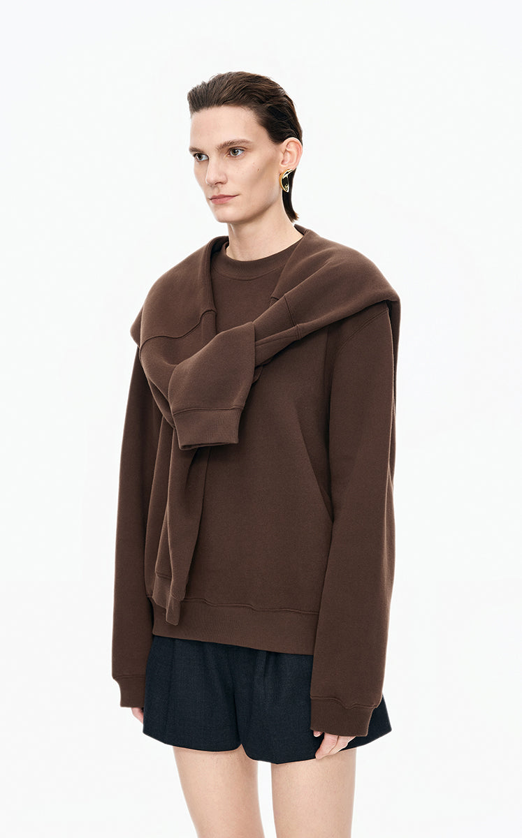 Sweatshirt / JNBY Oversized Cotton Pullover