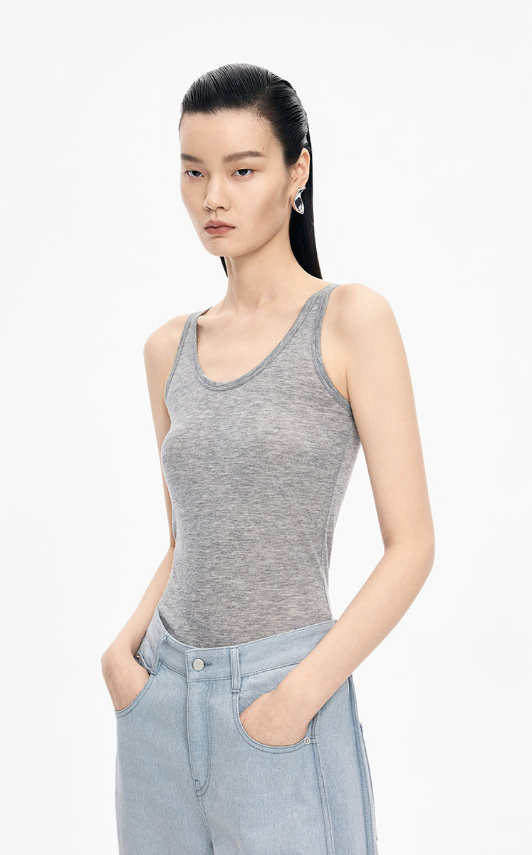 Vest / JNBY Fitted Wool-Blend Vest