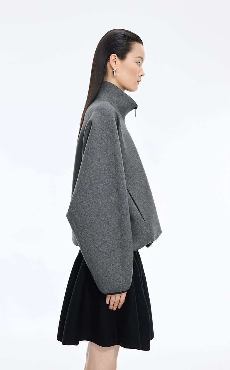 Sweatshirt / JNBY Half-Zip Stand Collar Pullover