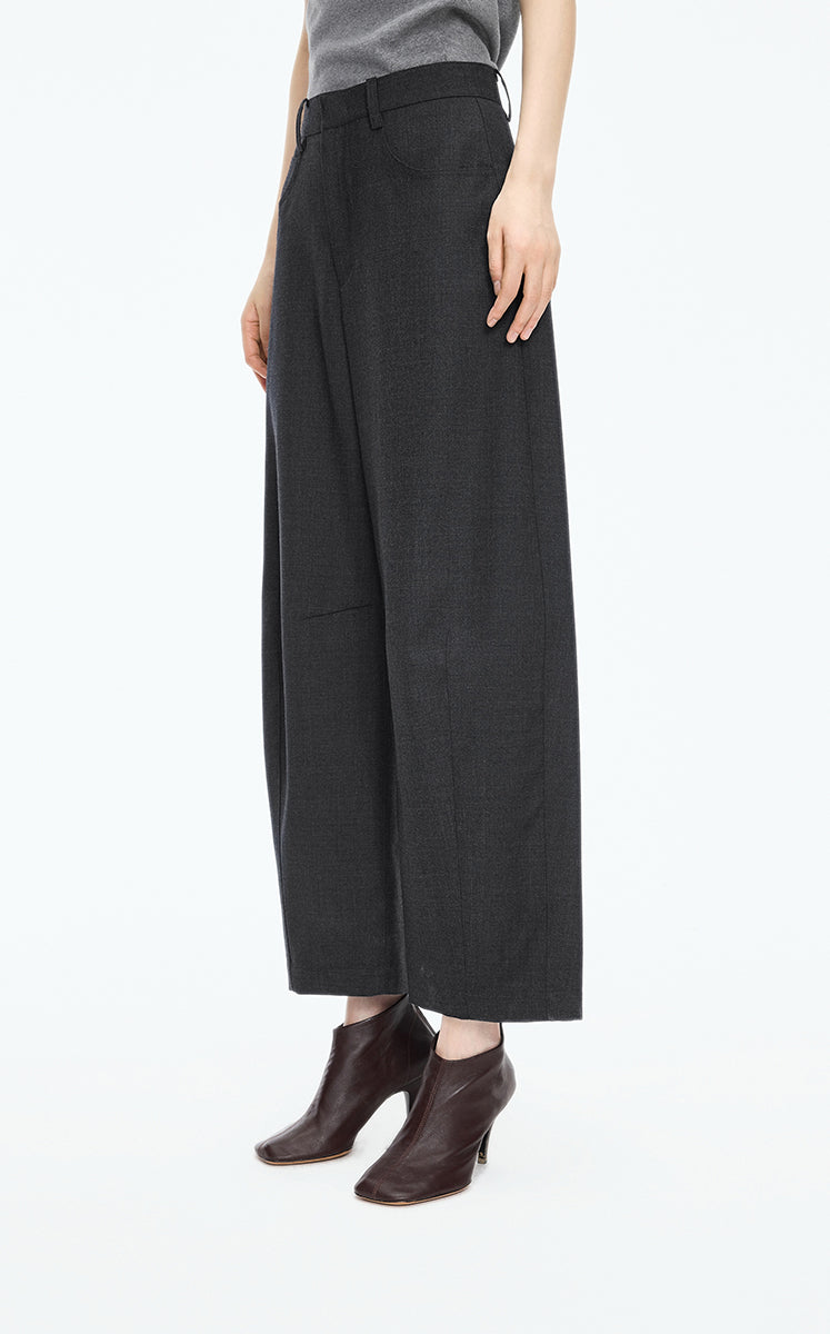 Pants / JNBY Wool Banana Cuffed Trousers Grey