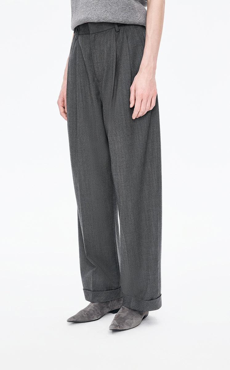 Pants / JNBY Straight-Leg Wool-Blend Trousers