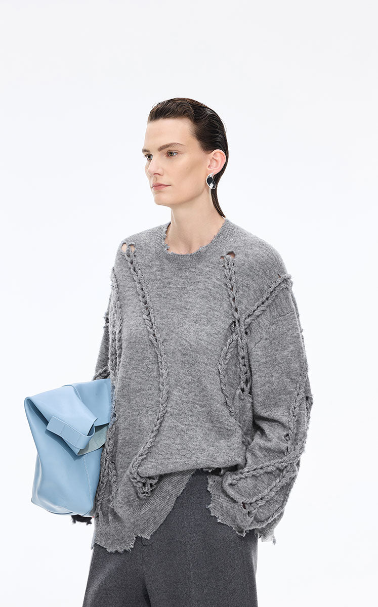 Sweater / JNBY Textured Wool Blend Pullover