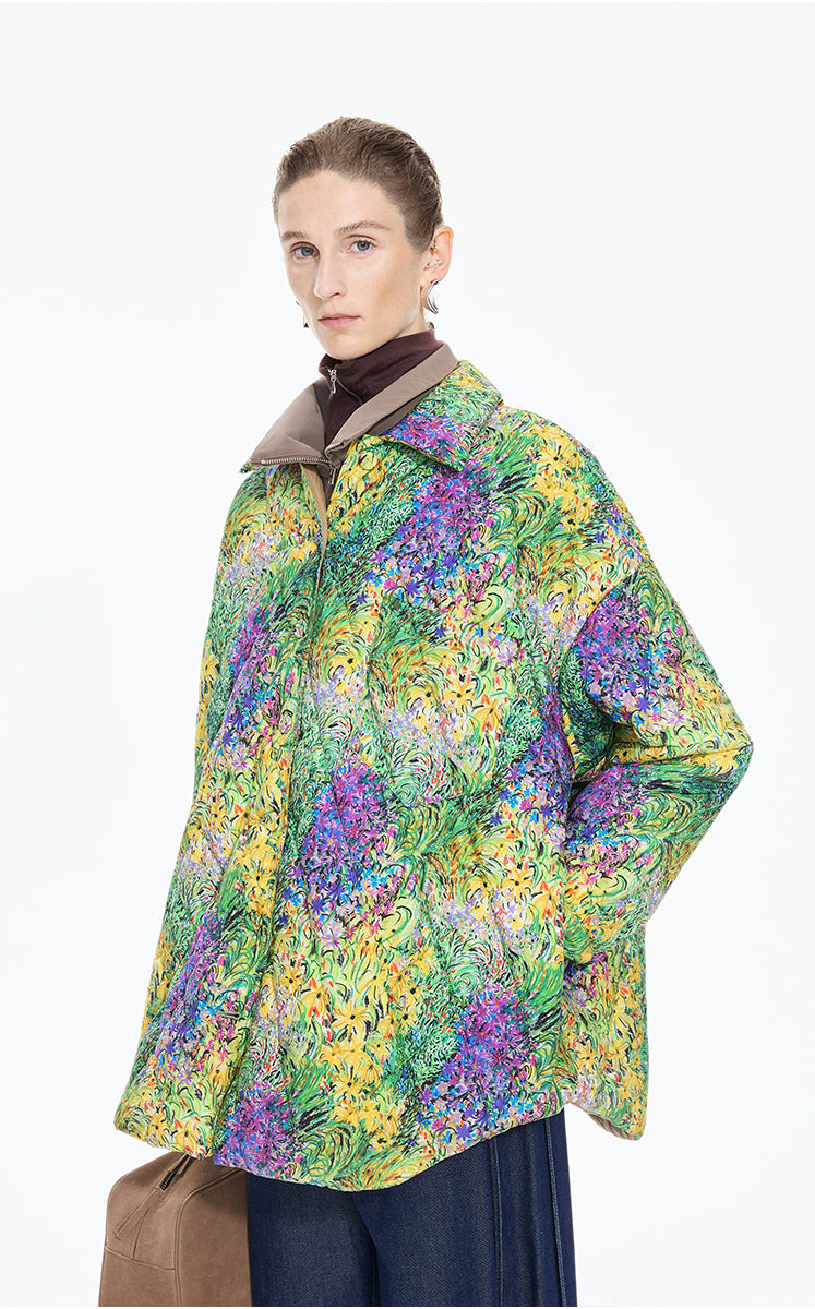 Coat / JNBY Oversized Quilted Shirt Puffer