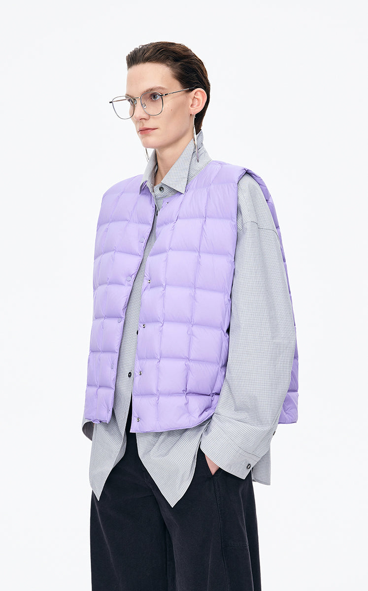 Down Vest / JNBY Oversized Short Goose Down Vest