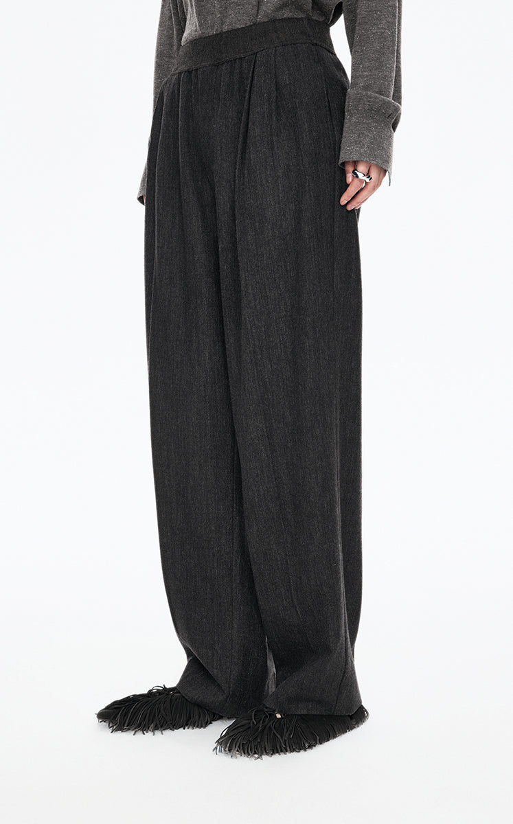 Pants / JNBY Premium Wool Straight-Leg Trousers