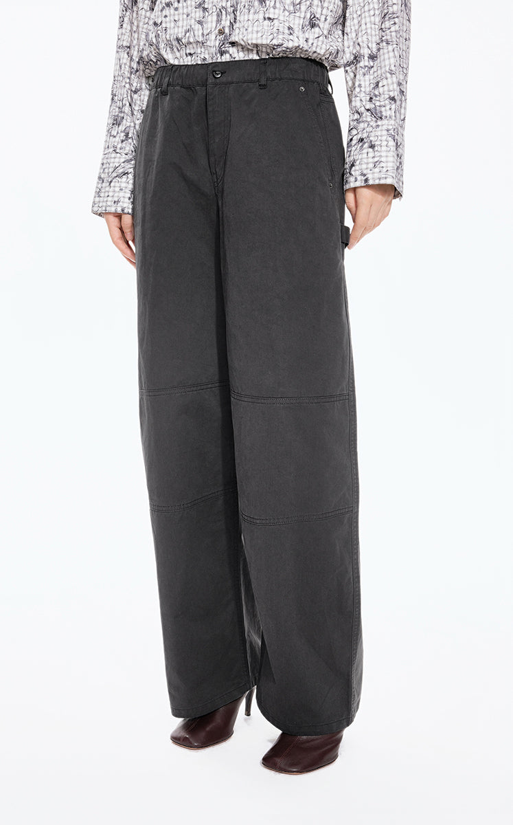 Pants / JNBY Cotton Twill Straight-Leg Trousers