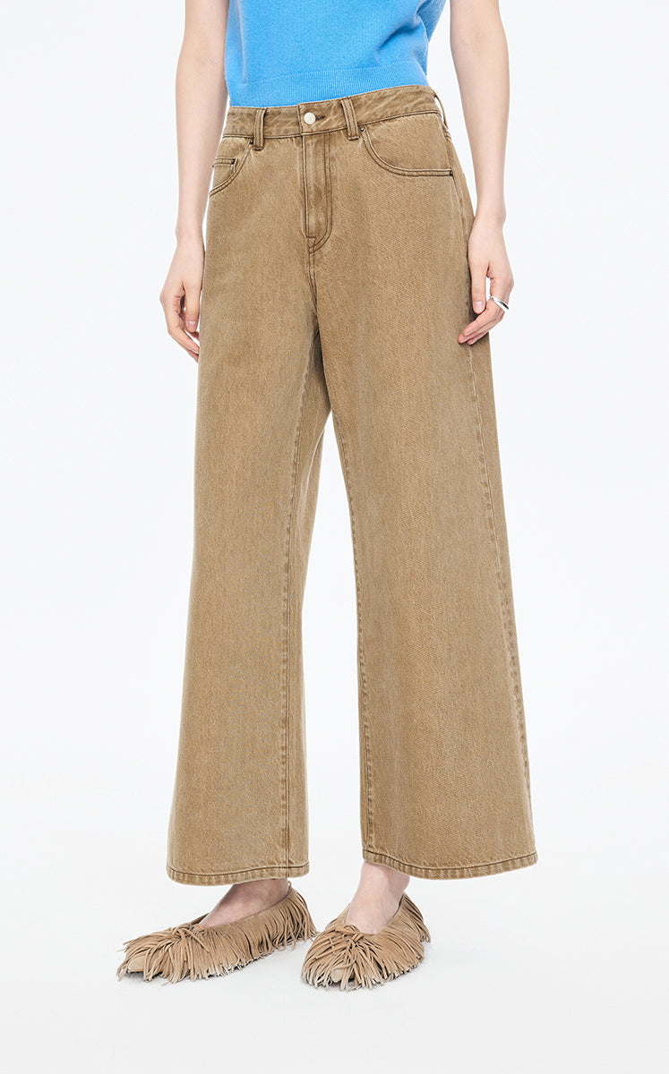 Pants / JNBY Wide-Leg Colored Jeans