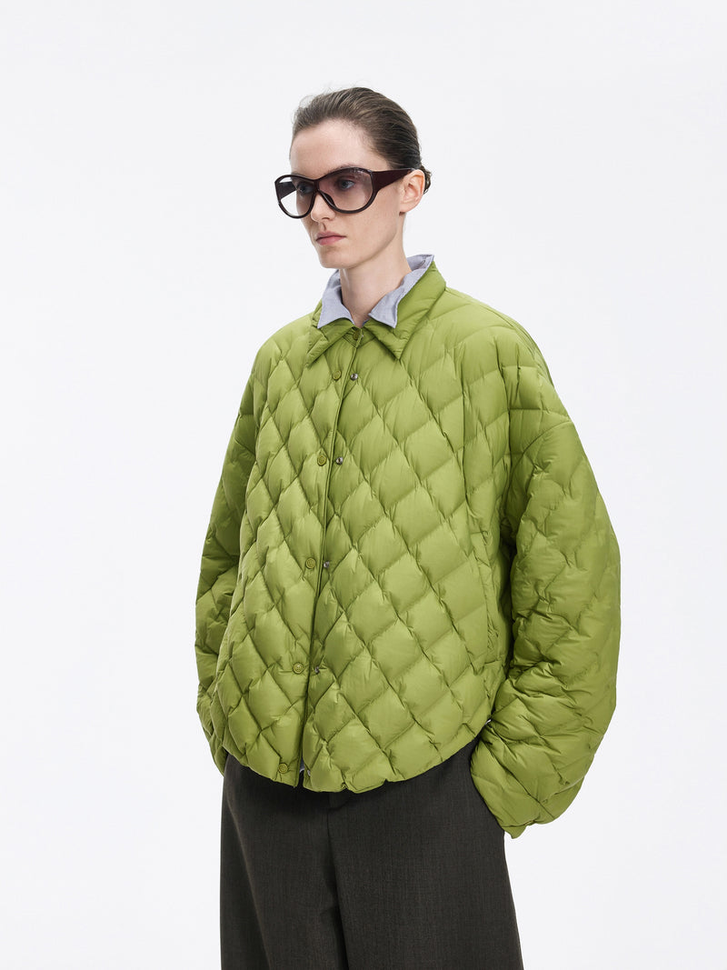 Jacket / JNBY Oversized Short Down Coat with 95% White Goose Down
