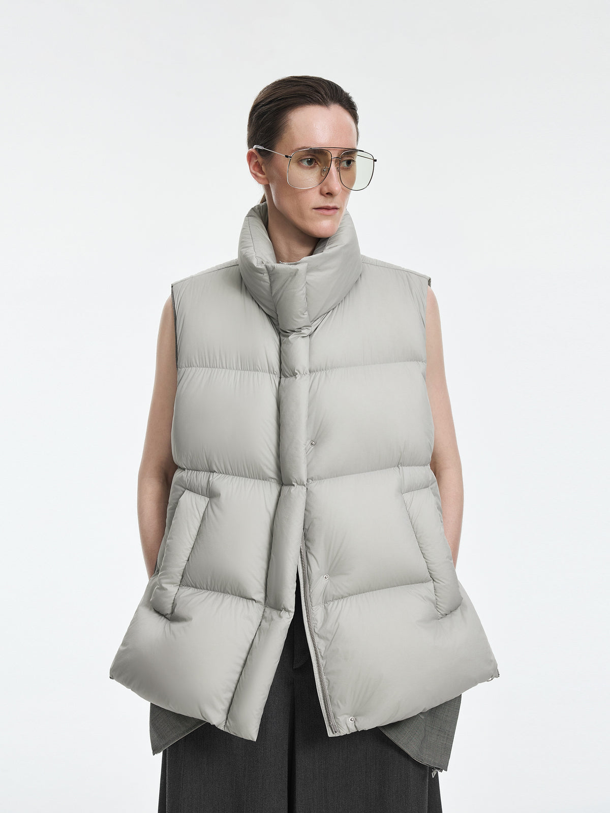 Vest / JNBY White Goose Down Nylon Vest
