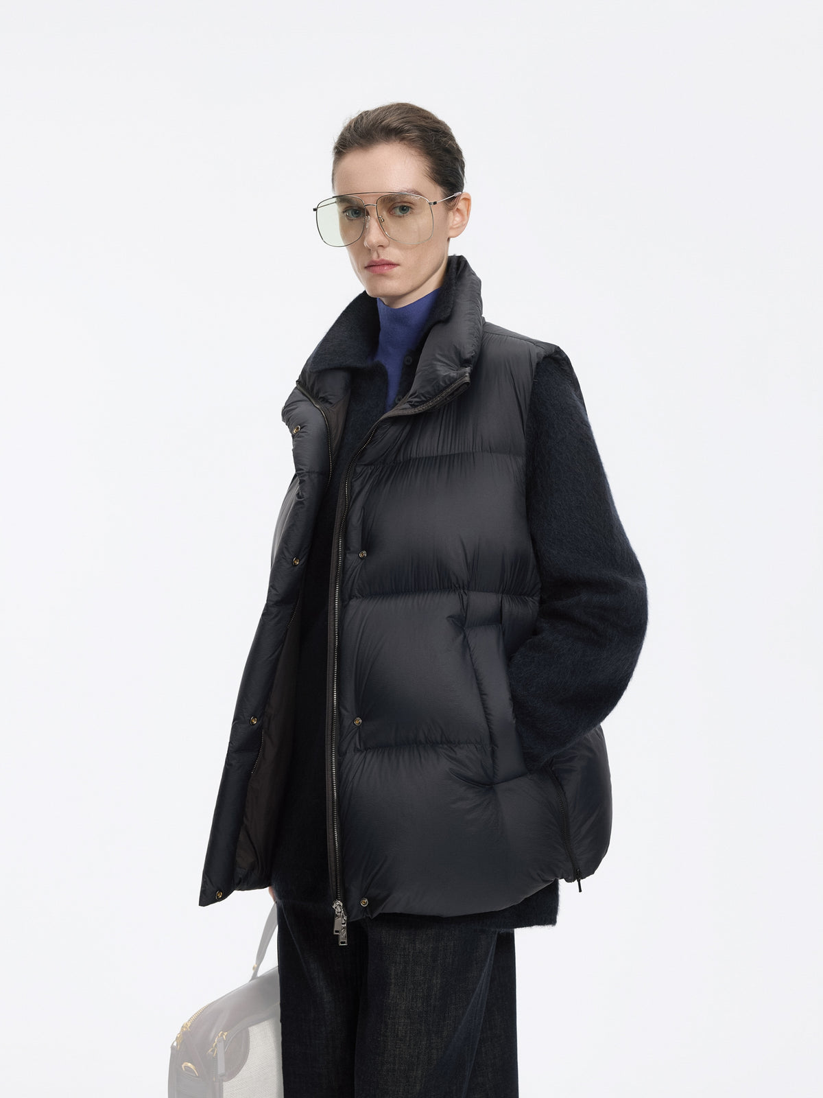 Vest / JNBY White Goose Down Nylon Vest