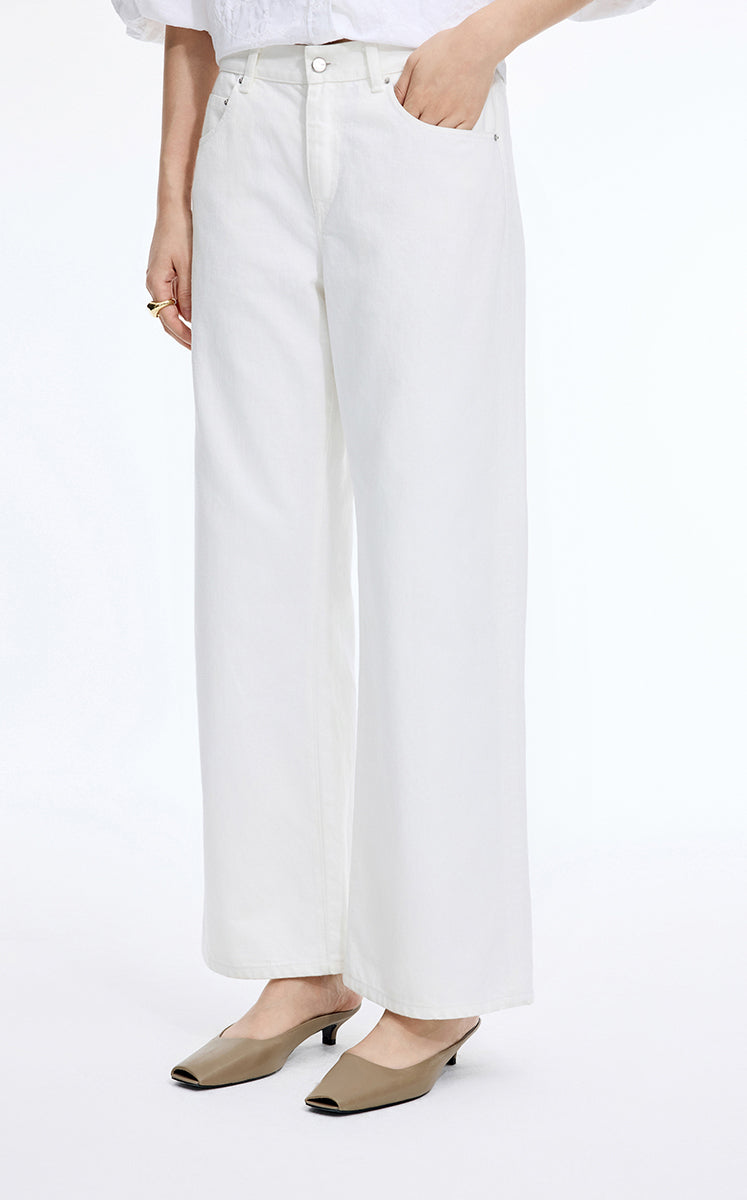 Pants / JNBY High-Grade Cotton Blend Straight Jeans