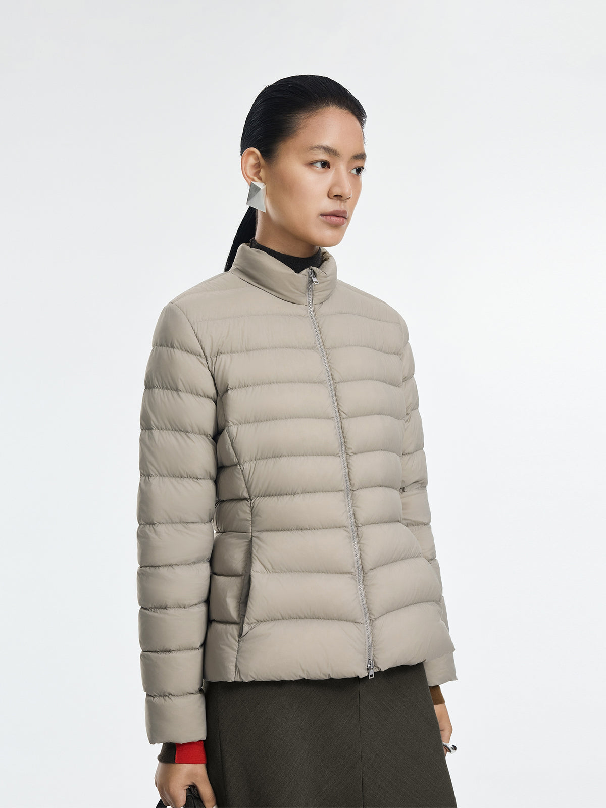 Jacket / JNBY Slim Fit Short Down Jacket with Stand Collar