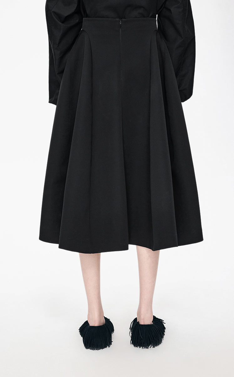 Skirt / JNBY Mid-Length Flared Waist Skirt