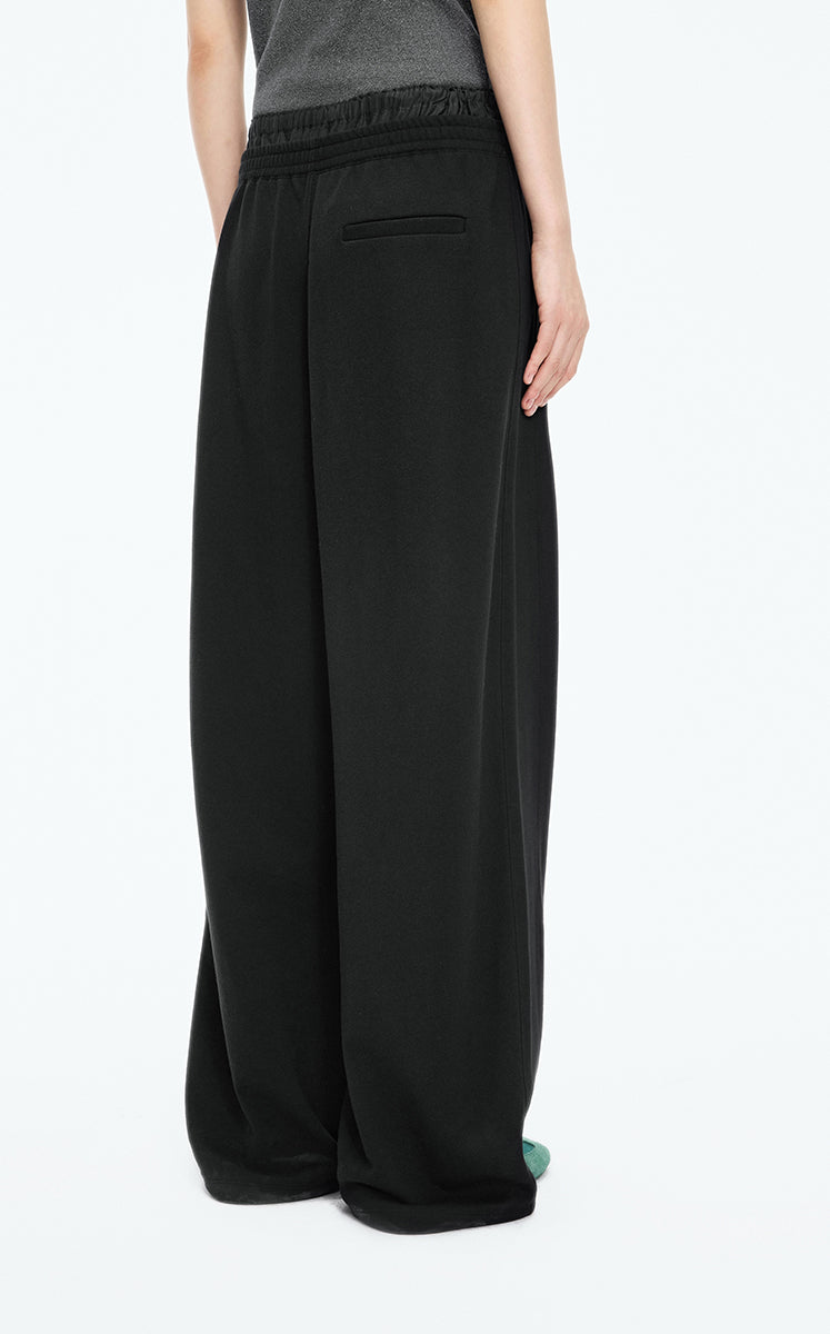Pants / JNBY Topstitched Banana Cut Cotton Pants