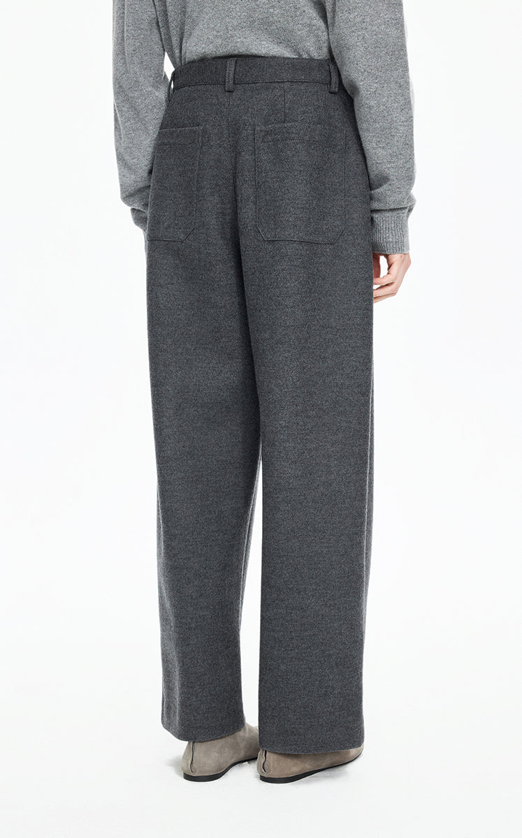 Pants / JNBY Wool-Blend Relaxed Tapered Trousers