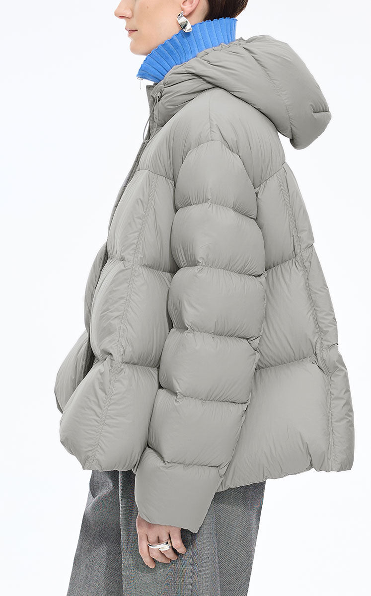 Down Coat / JNBY Oversized Boxy Short Down Coat