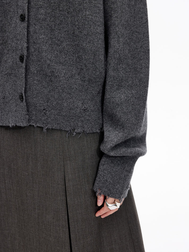 Cardigan / JNBY Wool Cashmere Blend Cropped Knit