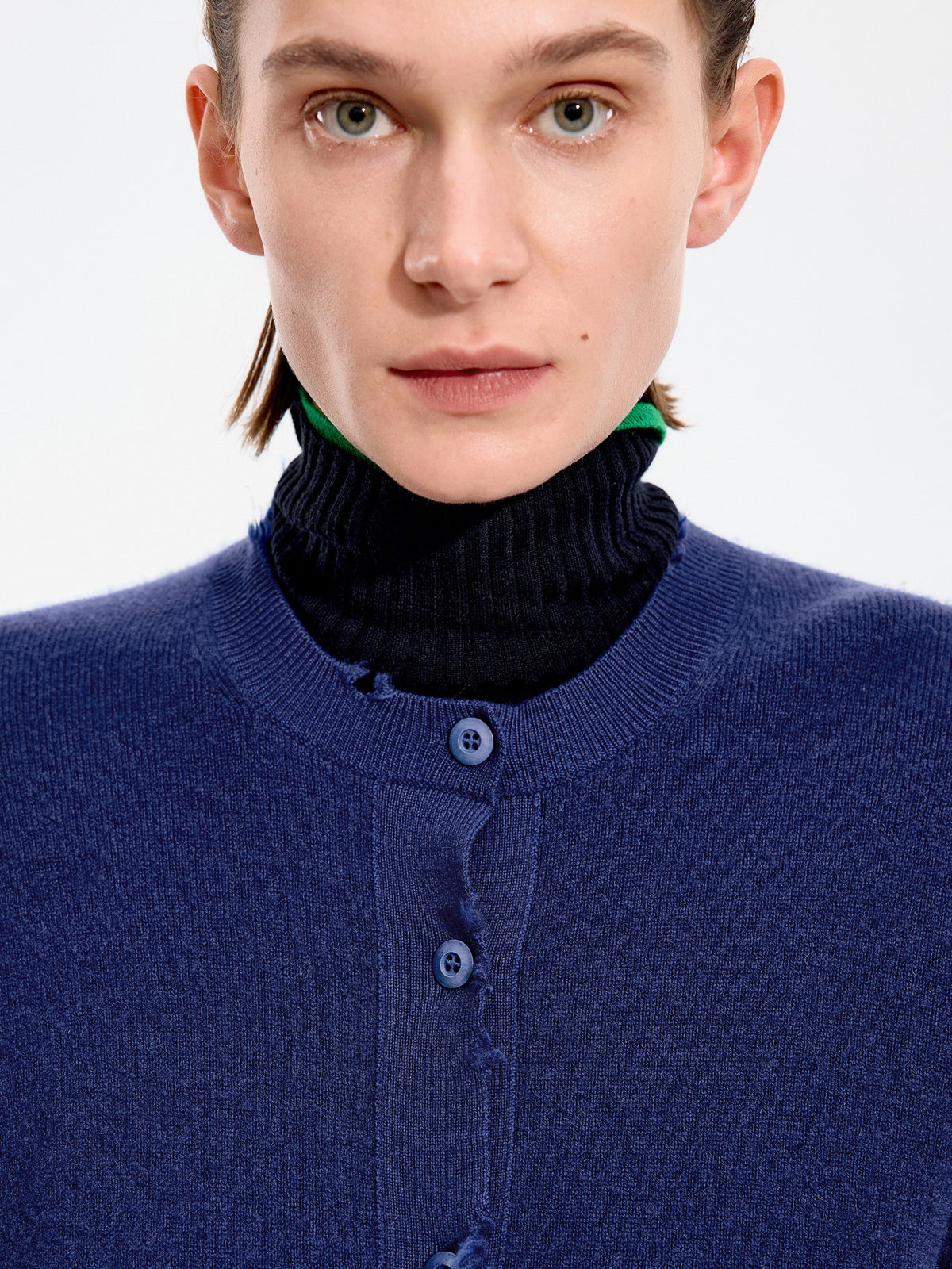 Cardigan / JNBY Wool Cashmere Blend Cropped Knit