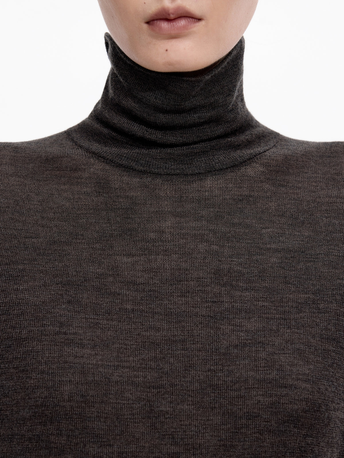 Sweater / JNBY Merino Wool Ribbed Turtleneck