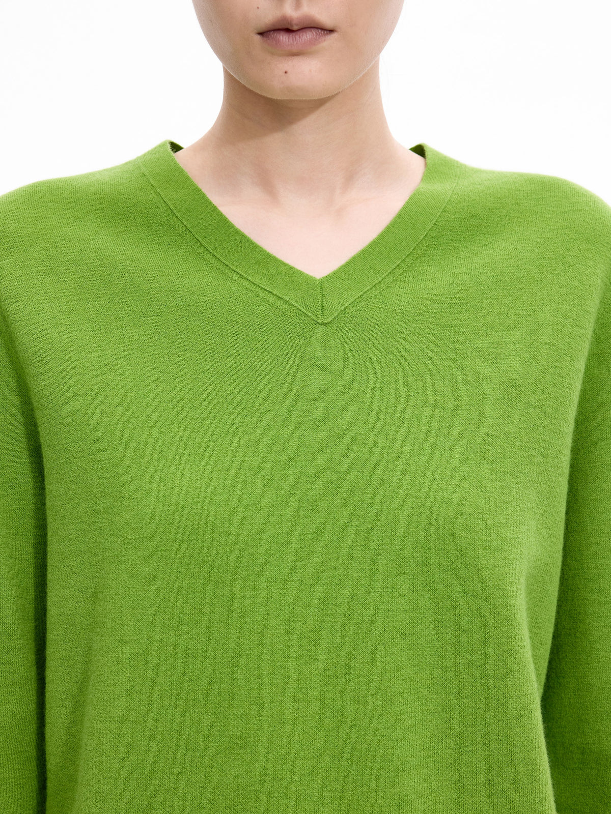 Sweater / JNBY Wool Jacquard V-Neck Pullover