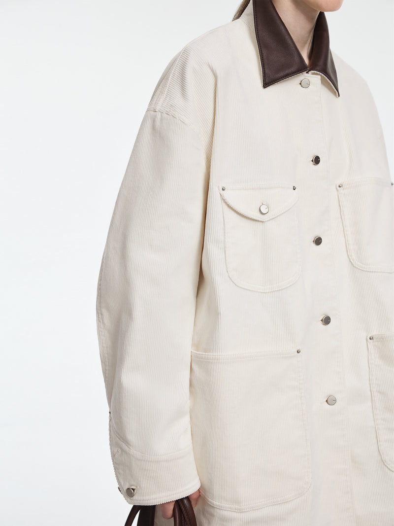 Jacket / JNBY Oversized Cotton Corduroy Long Jacket
