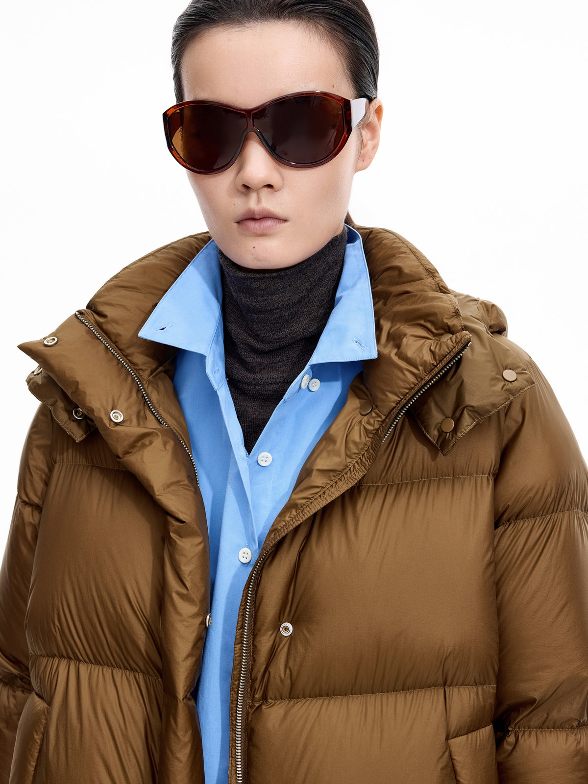 Down Jacket / JNBY 95% White Goose Down Short Puffer