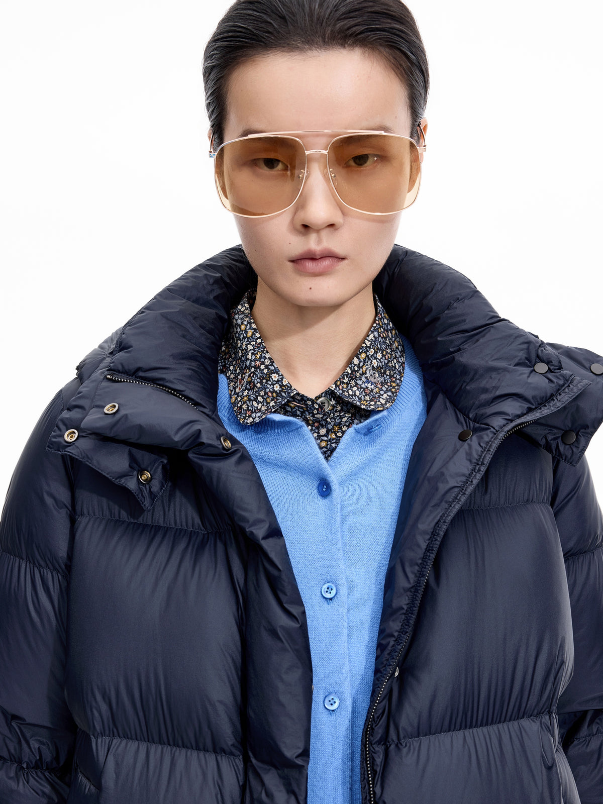 Down Jacket / JNBY 95% White Goose Down Short Puffer