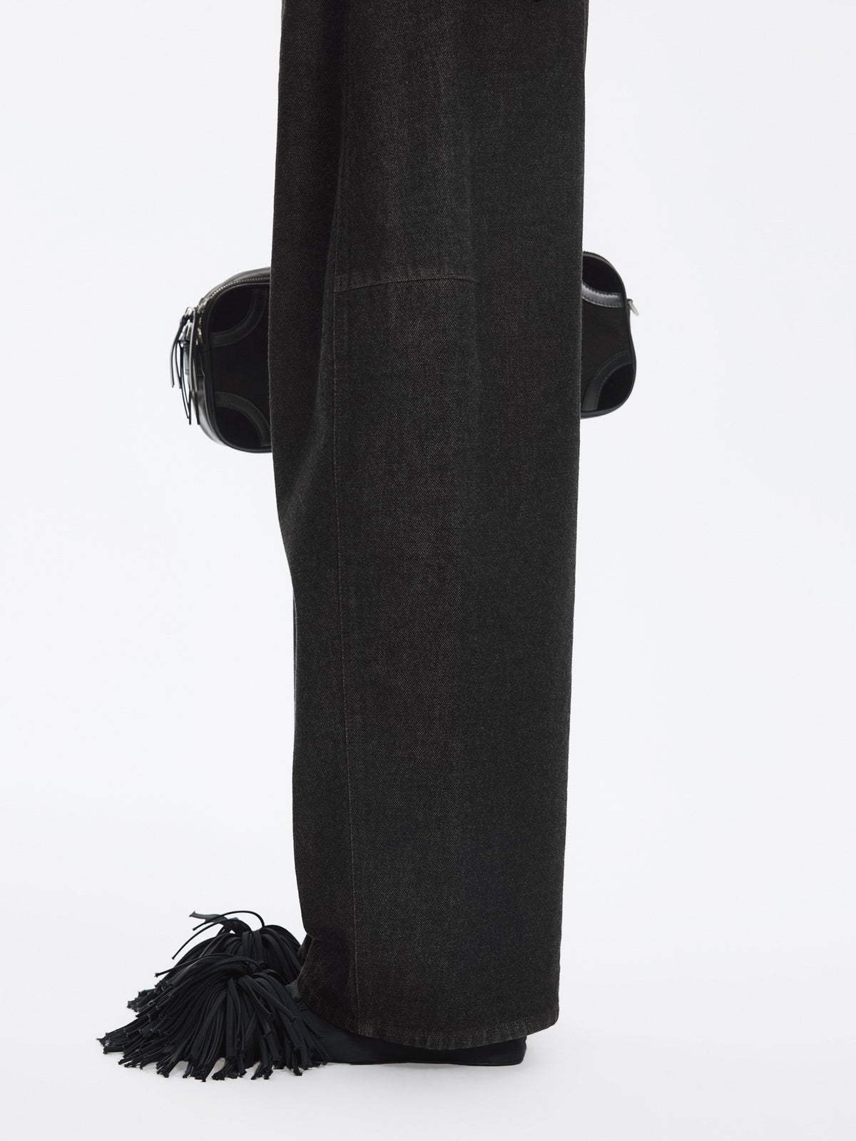 Jeans / JNBY High-Waist Banana Cut Denim Trousers
