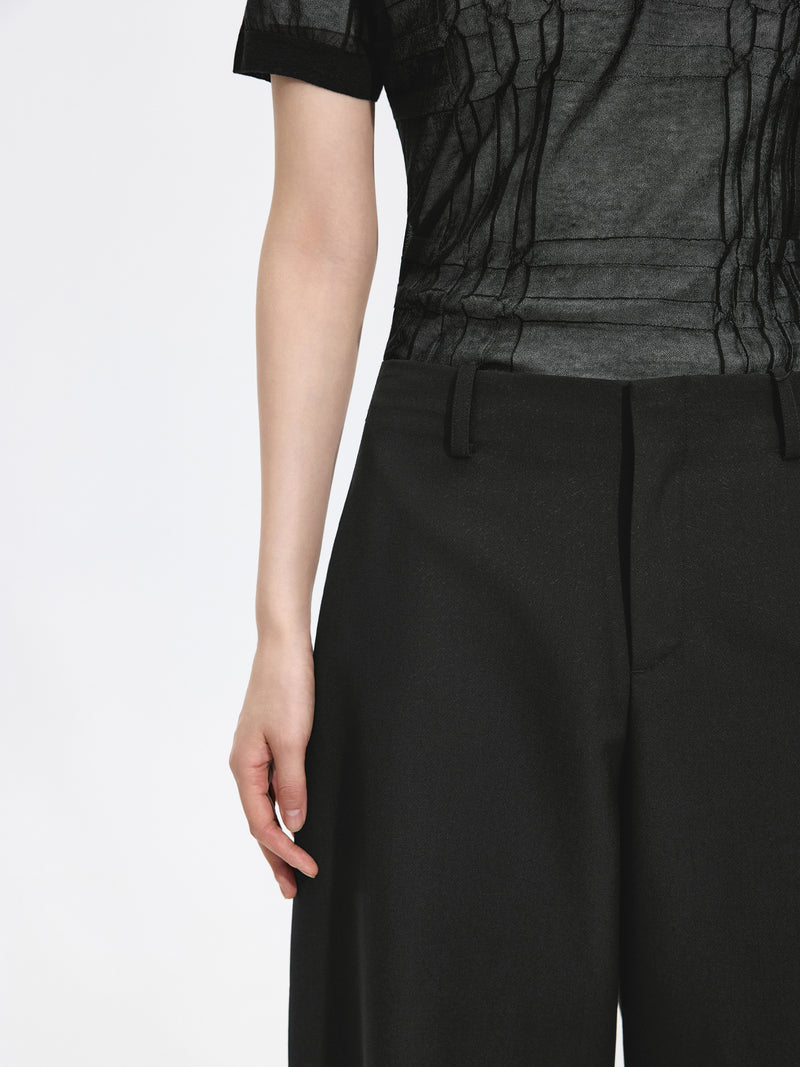 Pants / JNBY Merino Wool Blend Tapered Ankle Pants