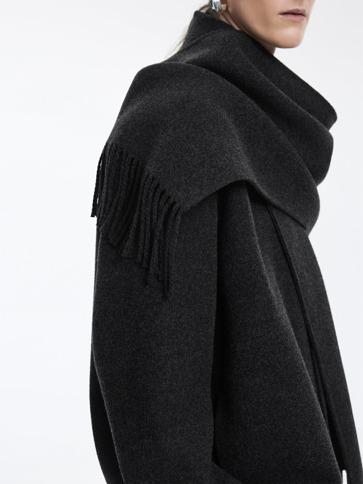Coat / JNBY Wool Blend Double-Face Short Coat