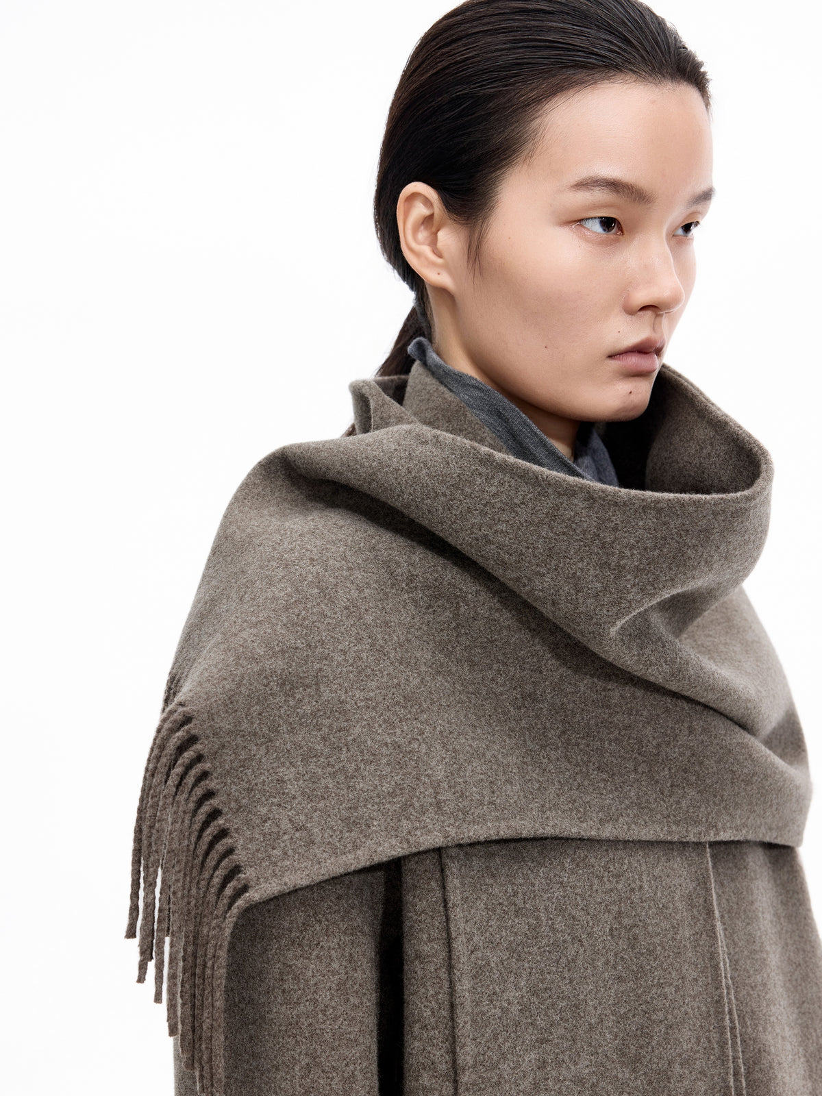 Coat / JNBY Wool Blend Double-Face Short Coat