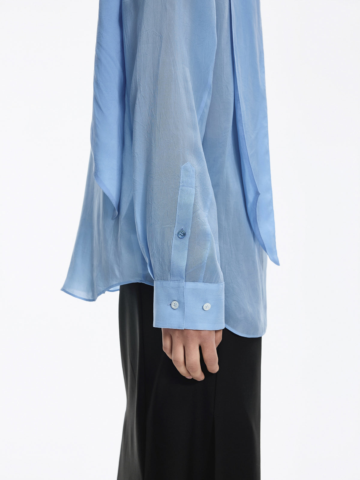 Shirt / JNBY Cupro Relaxed Long Sleeve Blouse