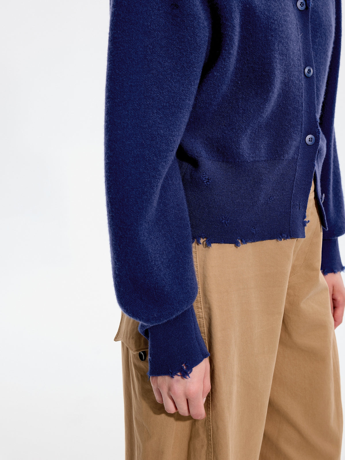 Cardigan / JNBY Wool Cashmere Blend Cropped Knit