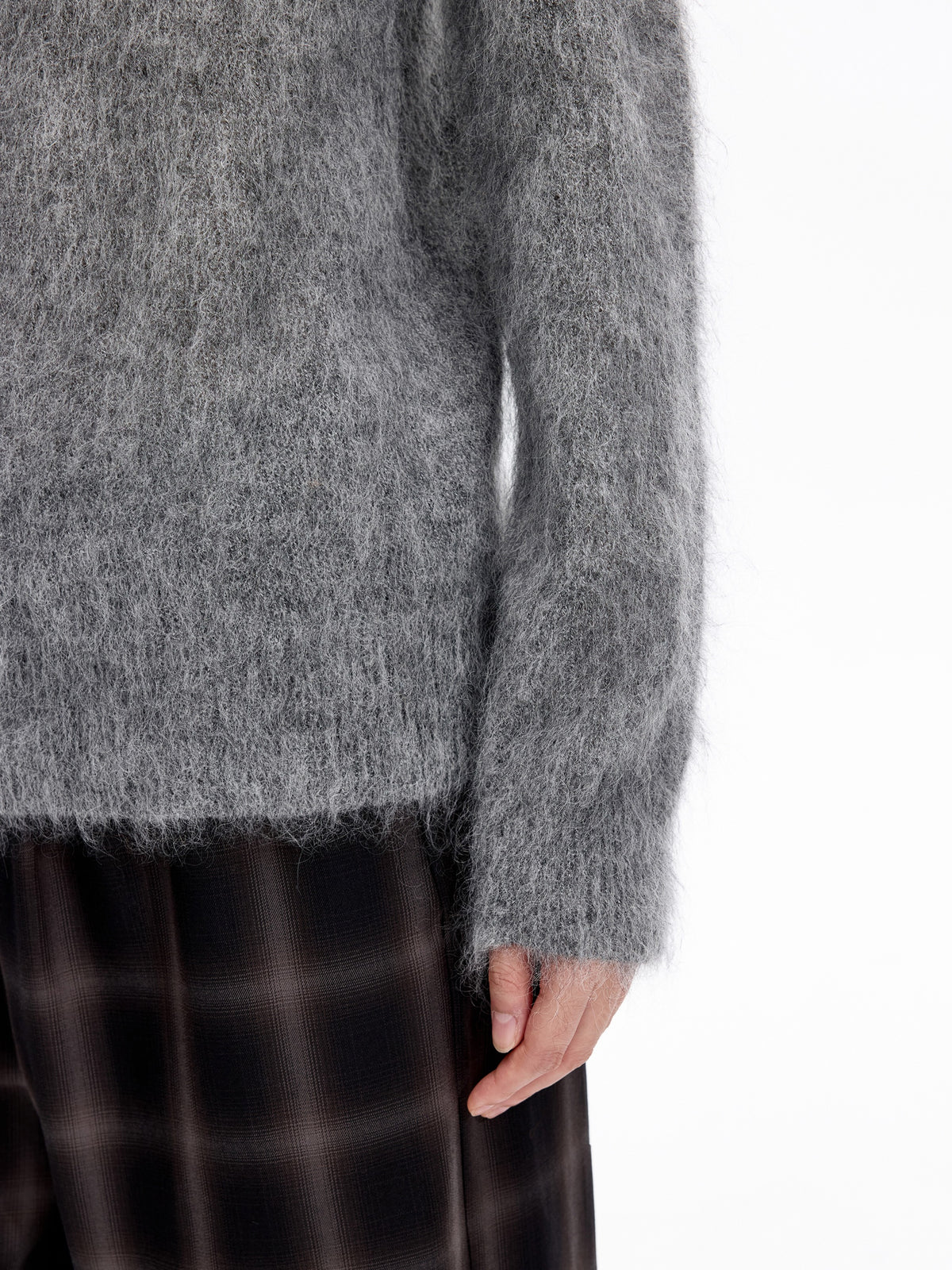 Sweater / JNBY Mohair Wool Blend Collared Pullover